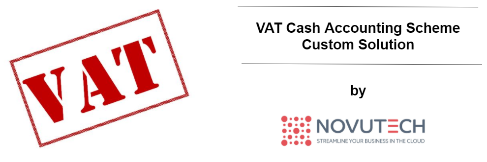 VAT Cash Accounting Scheme Custome Solution bu Novutech picture